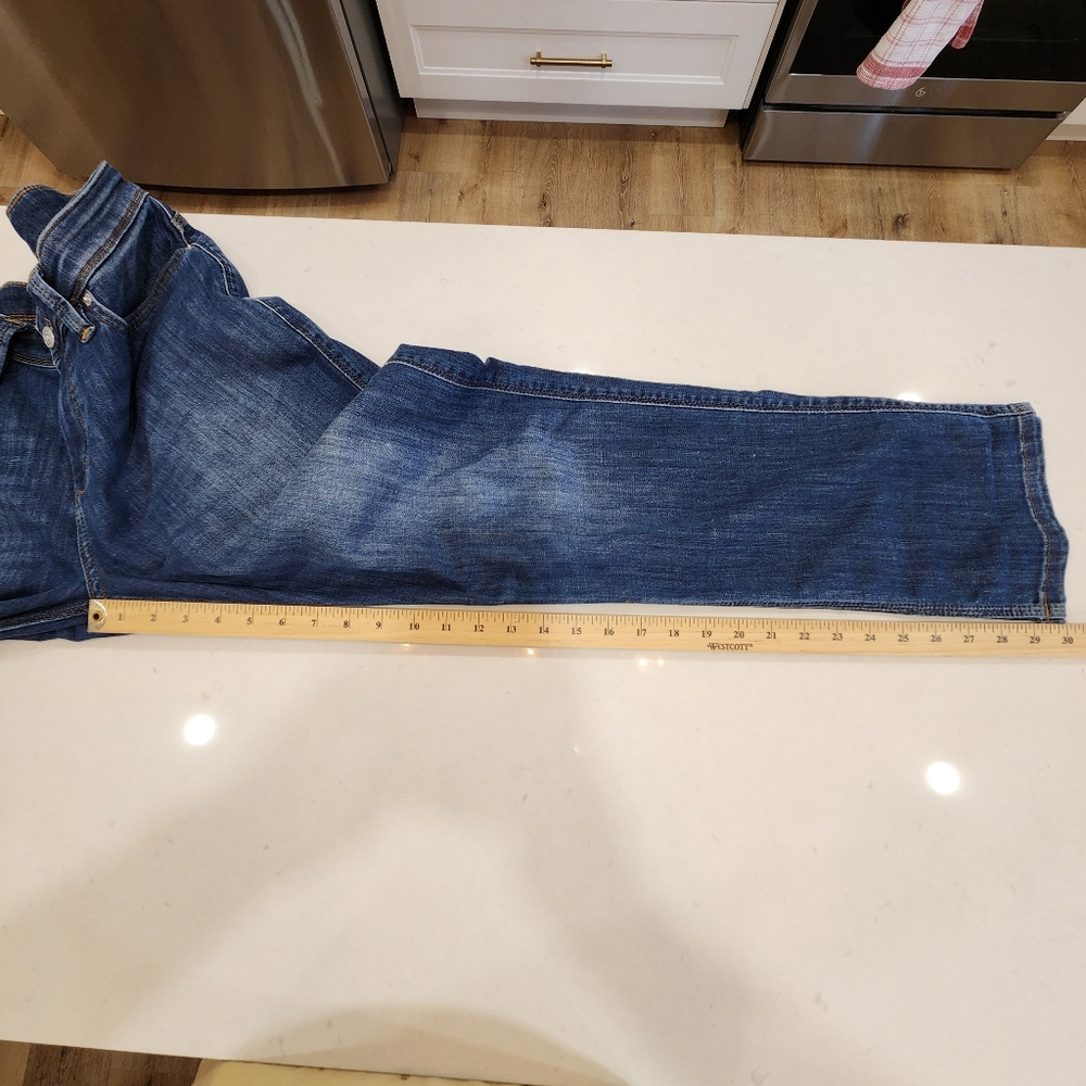 DU/ER Jeans Mens 32x30 L2X Relaxed Taper Fit Blue Stretch Pants DUER Dark Wash - Picture 15 of 16